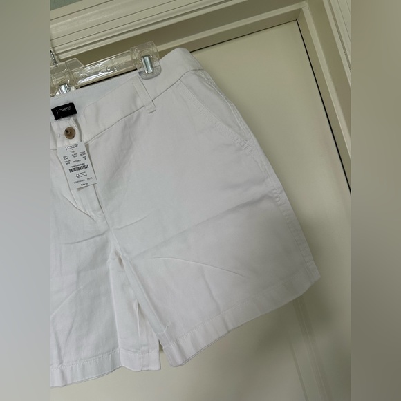 J.Crew - Stunning White Classic Chino Shorts 7" - BNWT! - Picture 5 of 7